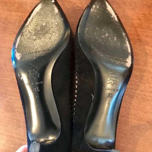 Sigerson Morrison Point Toe Kitten Heel Pumps - Picture 4 of 5